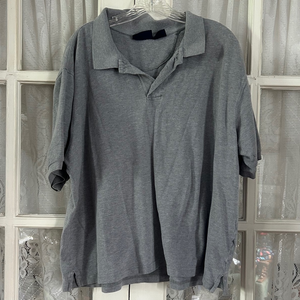 😉Bundle Days😉 Men’s Gray Polo Collared Shirt Jersey Back To School